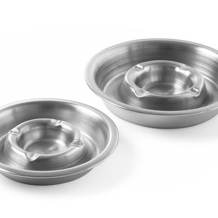 HENDI Aschenbecher mit Rinne – Ø 140 × H 30 mm – weitere Produktansicht