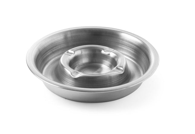 HENDI Aschenbecher mit Rinne – Ø 160 × H 30 mm – Produktansicht