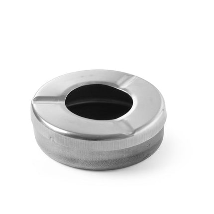 HENDI Aschenbecher mit Deckel – Ø 90 × H 28 mm – Produktansicht