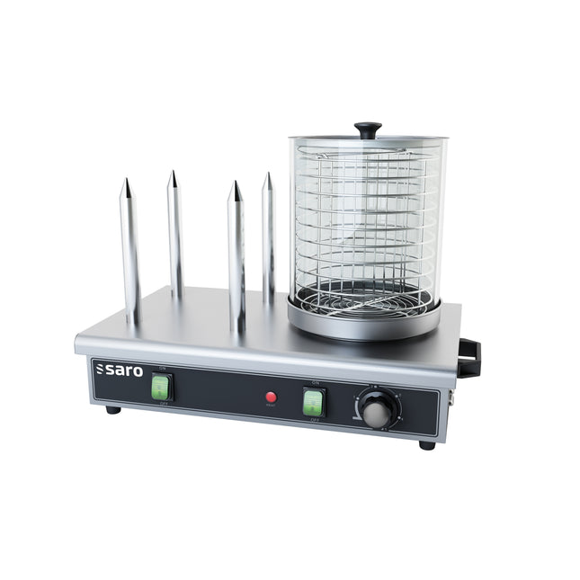 Saro Hot-Dog-Maker Modell HW 2 Edelstahl Glas