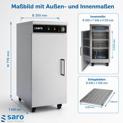Saro Tellerwärmeschrank Modell TW 60 - Produktinformationen und Vorteile 5