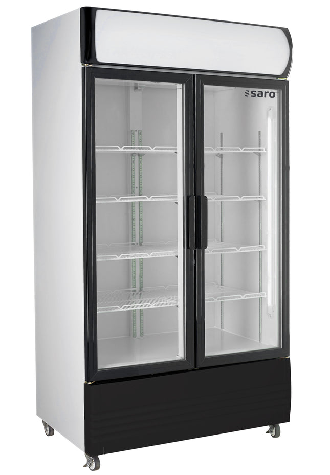 Saro Kühlschrank mit 2 Glastüren und Werbetafel Modell GTK 580 487 L