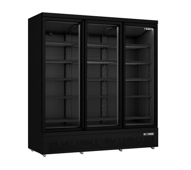 Saro Tiefkühlschrank mit 3 Glastüren Modell GTK 1480 S PRO -schwarz 1.09E+3 L