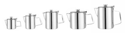 HENDI Kaffee- / Teekanne mit Klappdeckel – 1.4 l – Ø 126 × H 185 mm – weitere Produktansicht