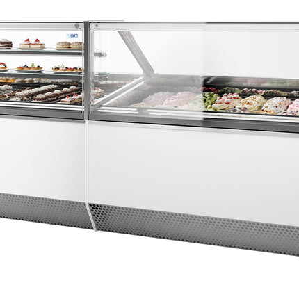 NordCap Speiseeisvitrine MILLENNIUM 2.0 GE DT 220 H135