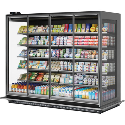 NordCap Wandkühlregal ANGEL LF-T 950-206 M2 1250 mit 2 Thermoglas-Drehtüren