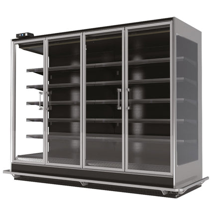 NordCap Wandkühlregal ANGEL 950-206 M2 1250 mit Türen