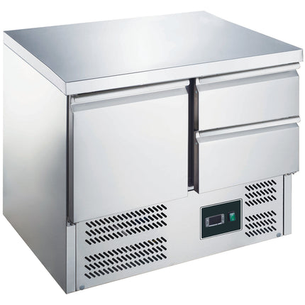 Saro Kühltisch mit Tür und Schubladen Modell ES 901 S/S TOP 1/2 188 L