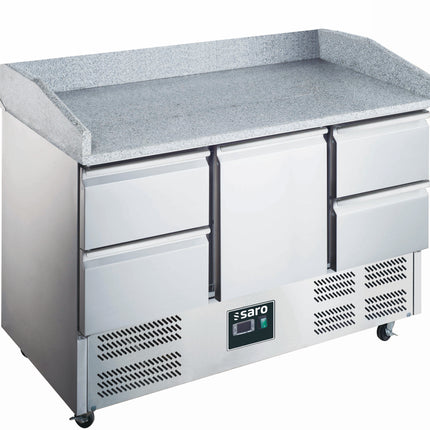 Saro Pizzatisch 1 Tür + 4 Schubladen Modell 903 PZ 1/4 165 L