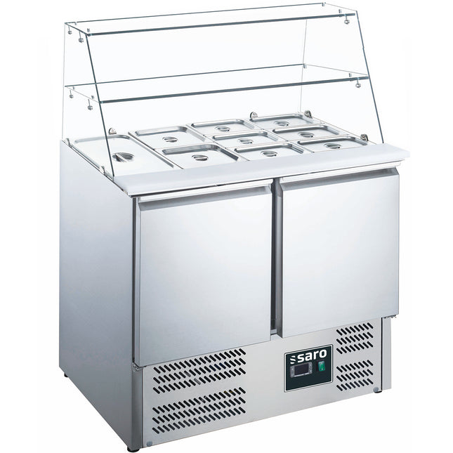 Saro Saladette 2 Türen mit Glasaufsatz Modell ES 900 G 198 L