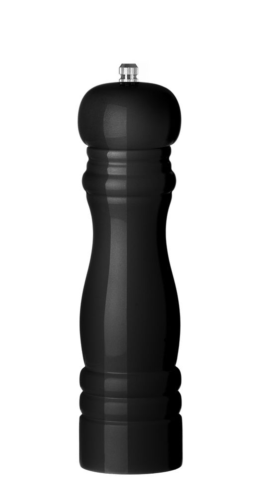 HENDI Pfeffermühle aus Holz – Schwarz – Ø 55 × H 215 mm – Produktansicht
