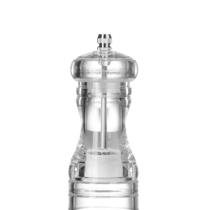 HENDI Acryl-Pfeffermühle – Transparent – Ø 50 × H 113 mm – Produktansicht