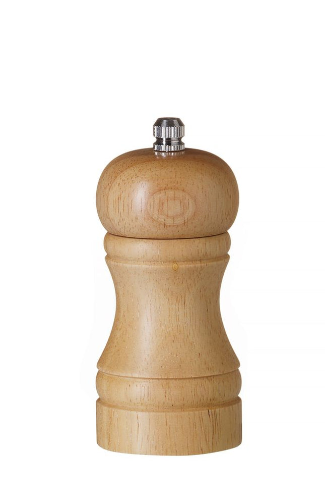 HENDI Pfeffermühle aus Holz – Holz hell – Ø 50 × H 113 mm – Produktansicht