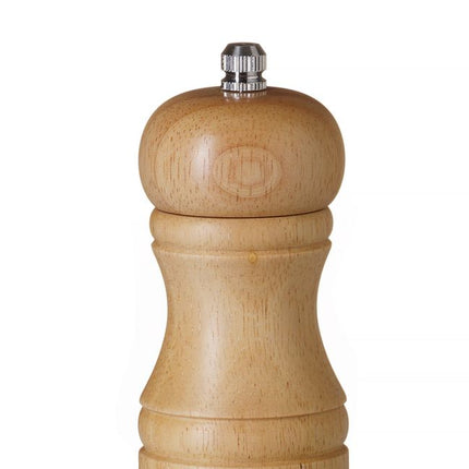 HENDI Salzmühle aus Holz – Holz hell – Ø 50 × H 113 mm – Produktansicht