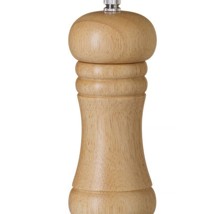 HENDI Salzmühle aus Holz – Holz hell – Ø 57 × H 165 mm – Produktansicht