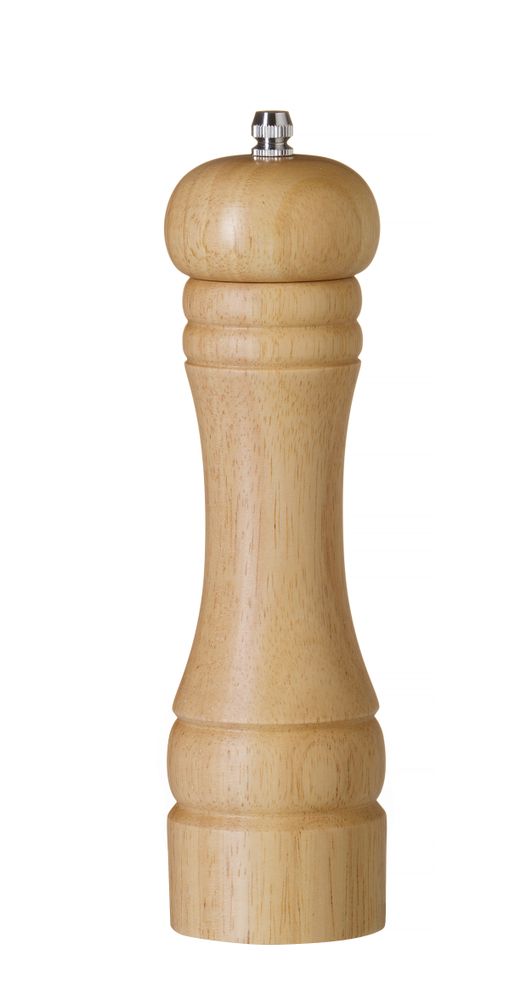 HENDI Pfeffermühle aus Holz – Holz hell – Ø 57 × H 215 mm – Produktansicht