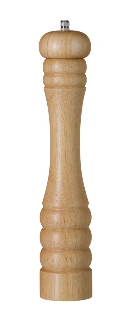 HENDI Salzmühle aus Holz – Holz hell – Ø 60 × H 315 mm – Produktansicht