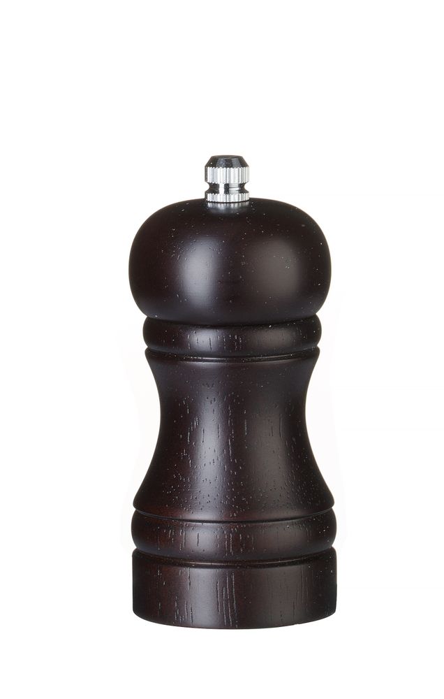 HENDI Pfeffermühle aus Holz – Holz dunkel – Ø 50 × H 113 mm – Produktansicht