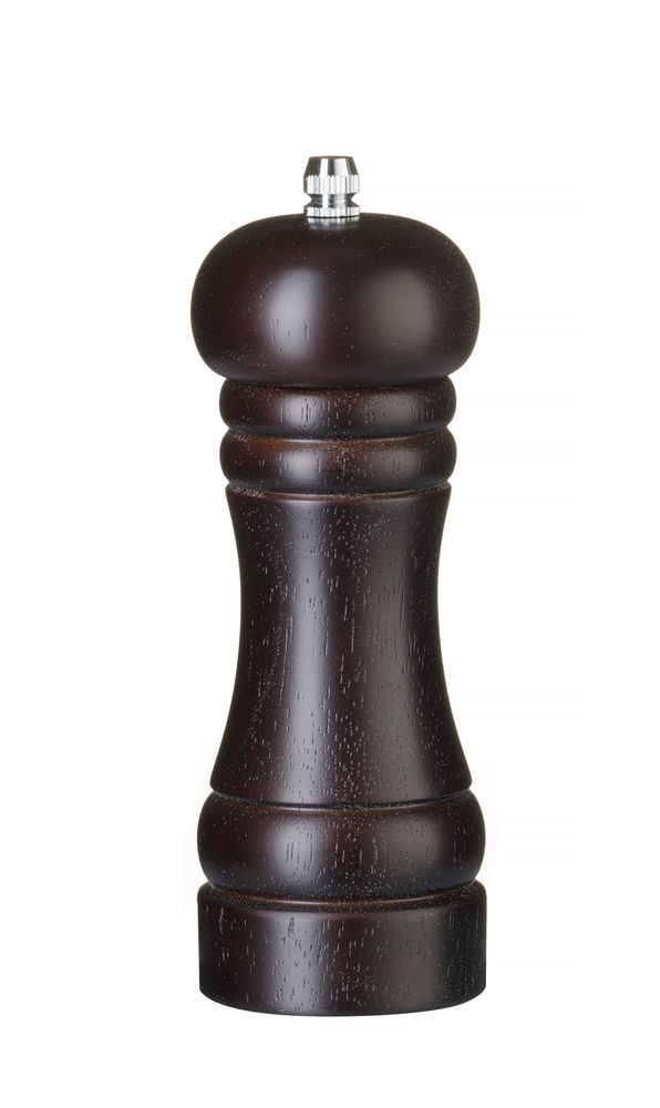 HENDI Pfeffermühle aus Holz – Holz dunkel – Ø 57 × H 165 mm – Produktansicht