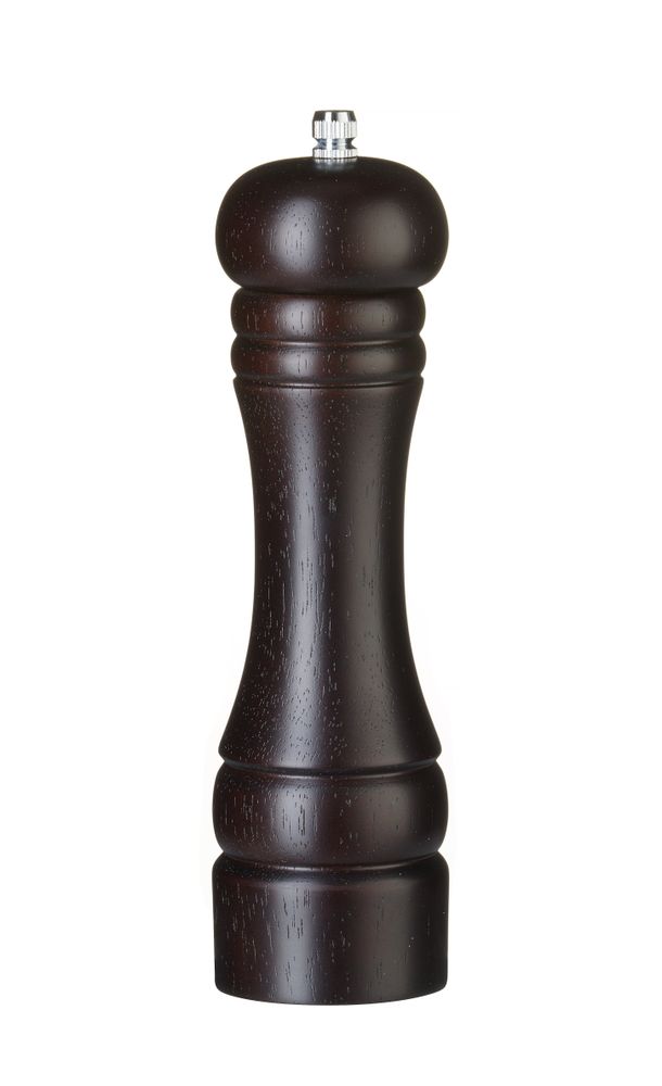HENDI Pfeffermühle aus Holz – Holz dunkel – Ø 57 × H 215 mm – Produktansicht