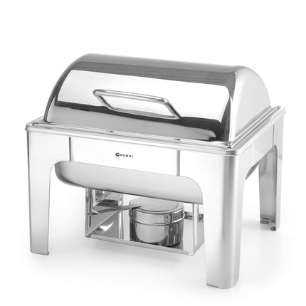 HENDI Chafing Dish GN 1 / 2 – Spiegelglanz – Profi Line – 4 l – 365 × 345 × 345 mm – weitere Produktansicht
