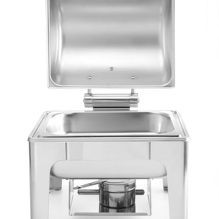 HENDI Chafing Dish GN 1 / 2 – Spiegelglanz – Profi Line – 4 l – 365 × 345 × 345 mm – weitere Produktansicht