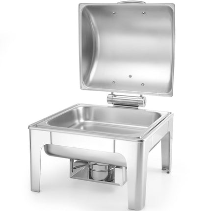 HENDI Chafing Dish GN 2 / 3 – Spiegelglanz – Profi Line – 6 l – 395 × 405 × 320 mm – weitere Produktansicht