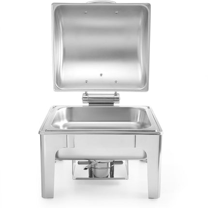HENDI Chafing Dish GN 2 / 3 – Spiegelglanz – Profi Line – 6 l – 395 × 405 × 320 mm – weitere Produktansicht