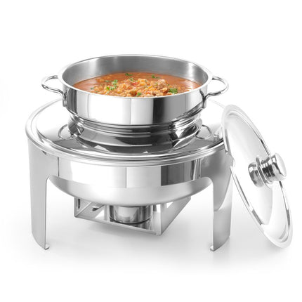 HENDI Suppen Chafing Dish – Spiegelglanz – Profi Line – 10 l – Ø 420 × H 380 mm – weitere Produktansicht