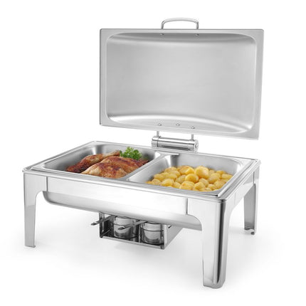 HENDI Chafing Dish GN 1 / 1 – satiniert – Profi Line – 9 l – 570 × 430 × 290 mm – weitere Produktansicht