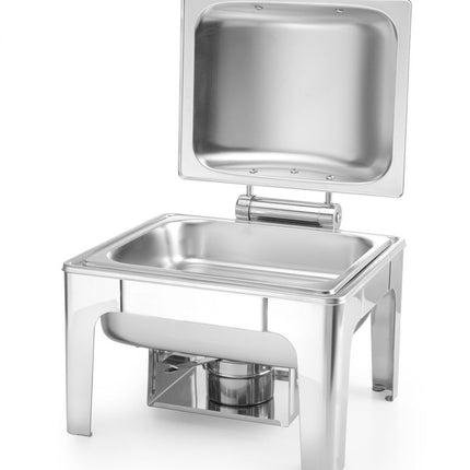 HENDI Chafing Dish GN 1 / 2 – Satiniert – Profi Line – 4 l – 365 × 370 × 280 mm – weitere Produktansicht