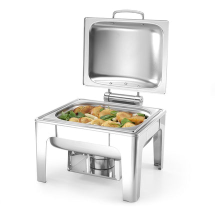 HENDI Chafing Dish GN 1 / 2 – Satiniert – Profi Line – 4 l – 365 × 370 × 280 mm – weitere Produktansicht