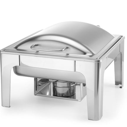 HENDI Chafing Dish GN 2 / 3 – satiniert – Profi Line – 6 l – 395 × 430 × 290 mm – weitere Produktansicht