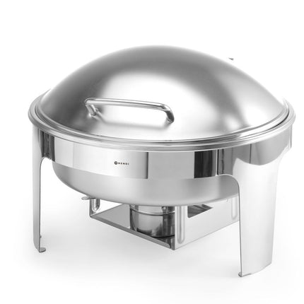 HENDI Chafing Dish rund – satiniert – Profi Line – 6 l – 465 × 420 × 320 mm – weitere Produktansicht