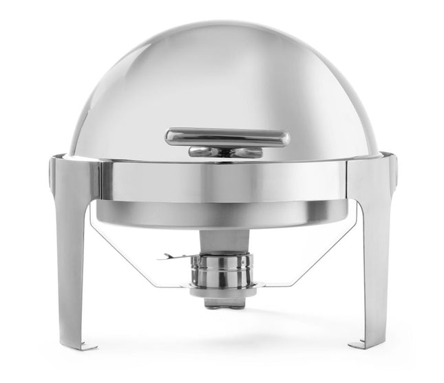 HENDI Chafing Dish Rolltop - rund – 5.6 l – 510 × 540 × 480 mm – Produktansicht