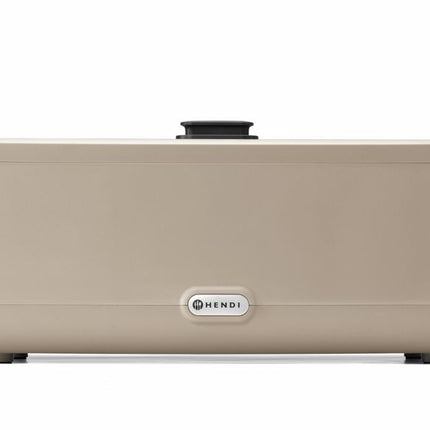 HENDI Chafing Dish UNIQ – GN 1 / 1 – 230 V / 700 W – designed by Robert Bronwasser – Beige – 607 × 402 × H 245 mm – Produktansicht