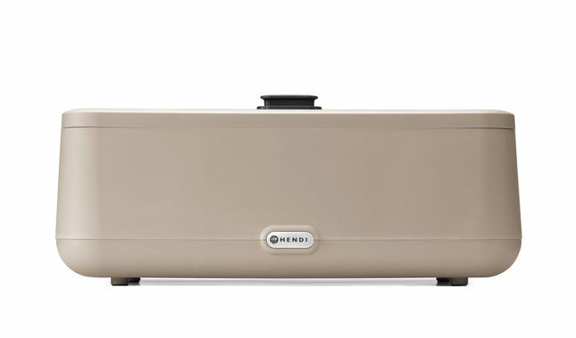 HENDI Chafing Dish UNIQ – GN 1 / 1 – 230 V / 700 W – designed by Robert Bronwasser – Beige – 607 × 402 × H 245 mm – Produktansicht