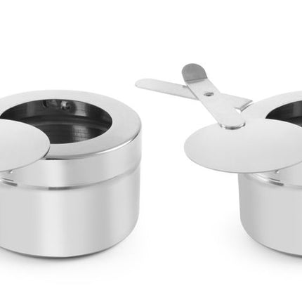 HENDI Behälter für Chafing Dish-Brennpaste – Ø 90 × H 60 mm – 2 Stück – Produktansicht