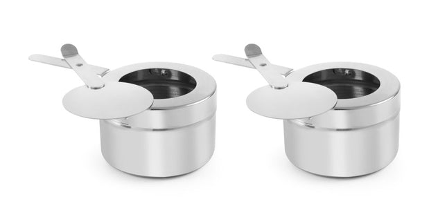 HENDI Behälter für Chafing Dish-Brennpaste – Ø 90 × H 60 mm – 2 Stück – Produktansicht
