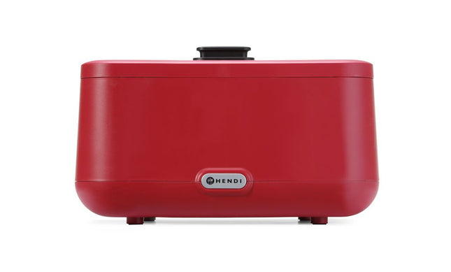 HENDI Chafing Dish UNIQ – GN 2/3 – designed by Robert Bronwasser – 230 V / 500 W – Rot – 433 × 403 × H 248 mm  – Produktansicht