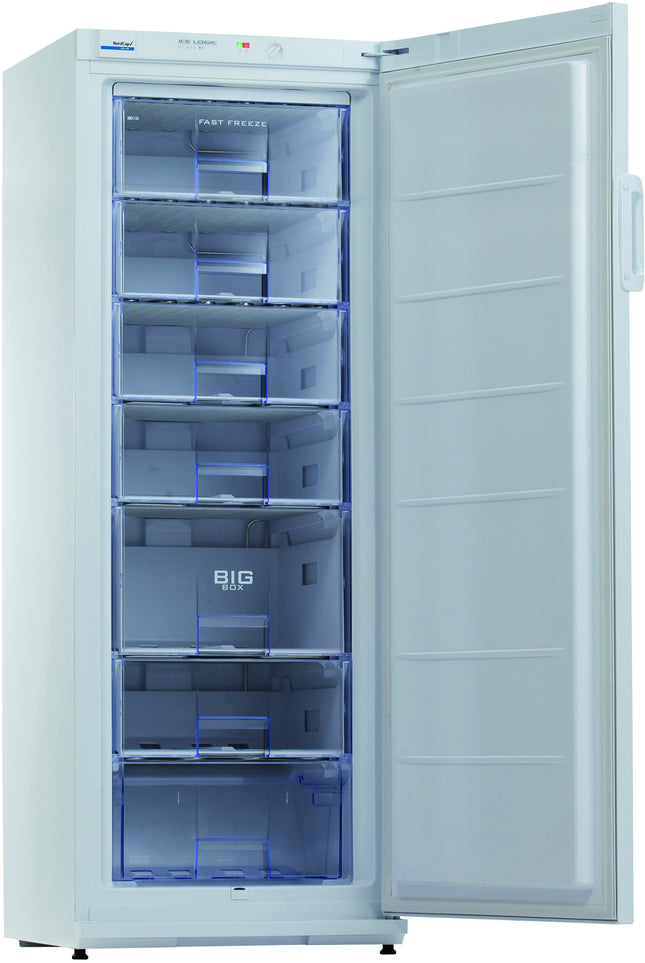 NordCap COOL-LINE Tiefkühlschrank F 27 W mit 7 transparenten TK-Auszügen