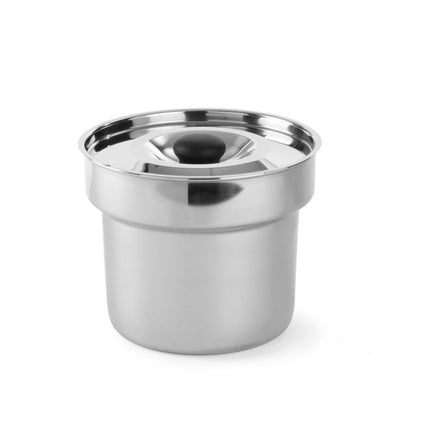 HENDI Bain-Marie-Topf – Bain-Marie Topf – 4 l – Ø 215 × H 177 mm – Rund – Produktansicht