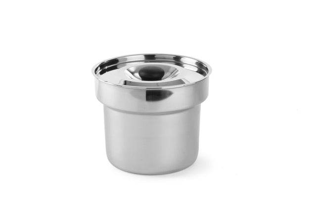 HENDI Bain-Marie-Topf – Bain-Marie Topf – 4 l – Ø 215 × H 177 mm – Rund – Produktansicht