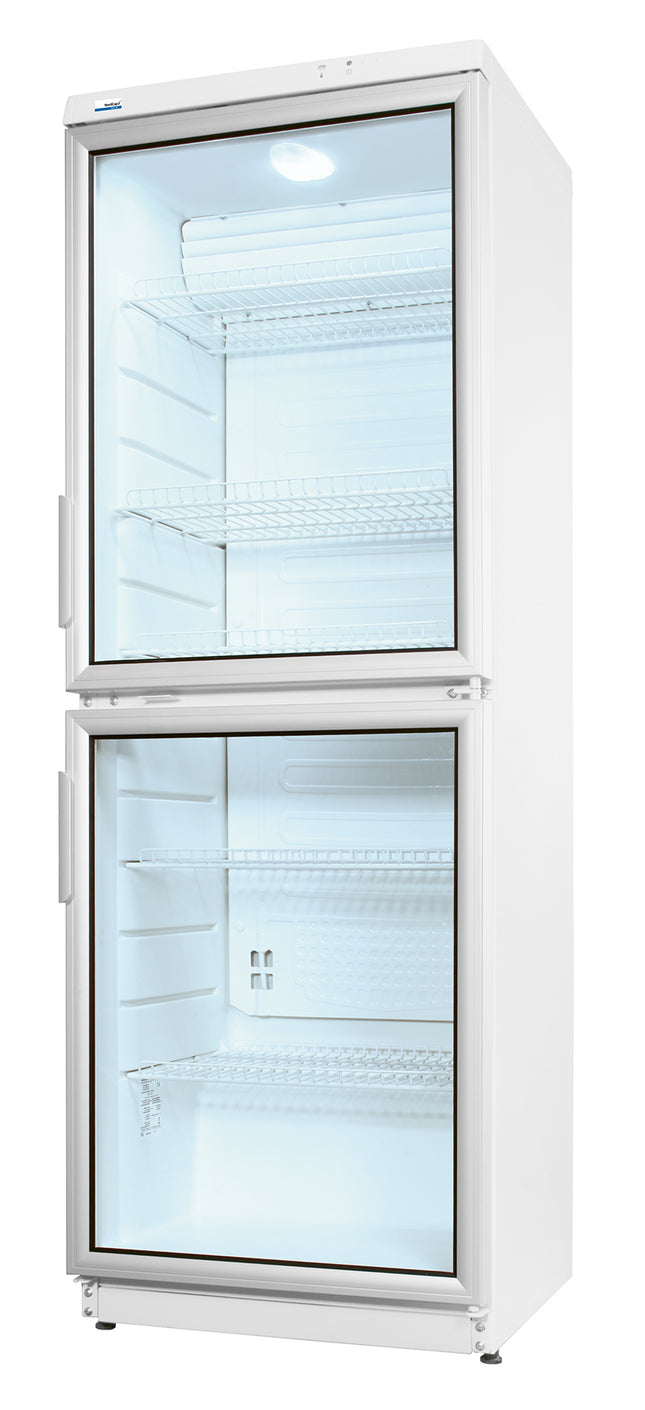 NordCap COOL-LINE Glastürkühlschrank CD 350-2 LED mit 2 Glastüren