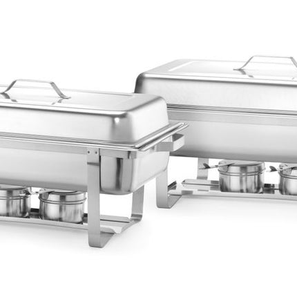 HENDI Chafing Dish Gastronorm 1 / 1 – Kitchen Line – 9 l – 600 × 358 × 295 mm – 2 Stück – Produktansicht