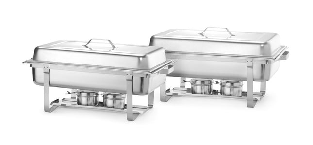 HENDI Chafing Dish Gastronorm 1 / 1 – Kitchen Line – 9 l – 600 × 358 × 295 mm – 2 Stück – Produktansicht