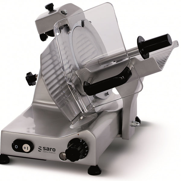 Saro Aufschnittmaschine Modell F250 E Basis Edelstahl /eloxiertes Aluminium
