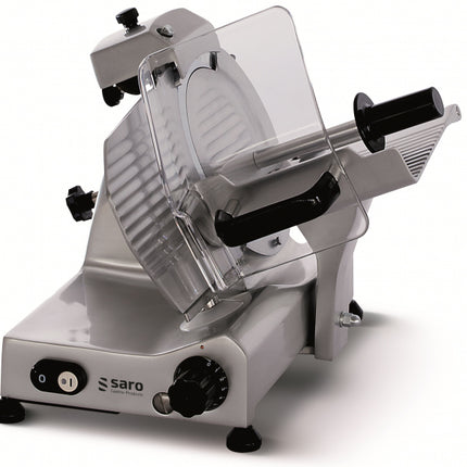 Saro Aufschnittmaschine Modell F300 E Basis Edelstahl /eloxiertes Aluminium