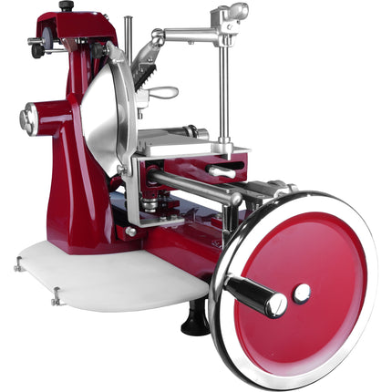 Saro Aufschnittmaschine Modell VOLANO F250 VO Aluminium / Stahleinbrennlackiert - Detailansicht