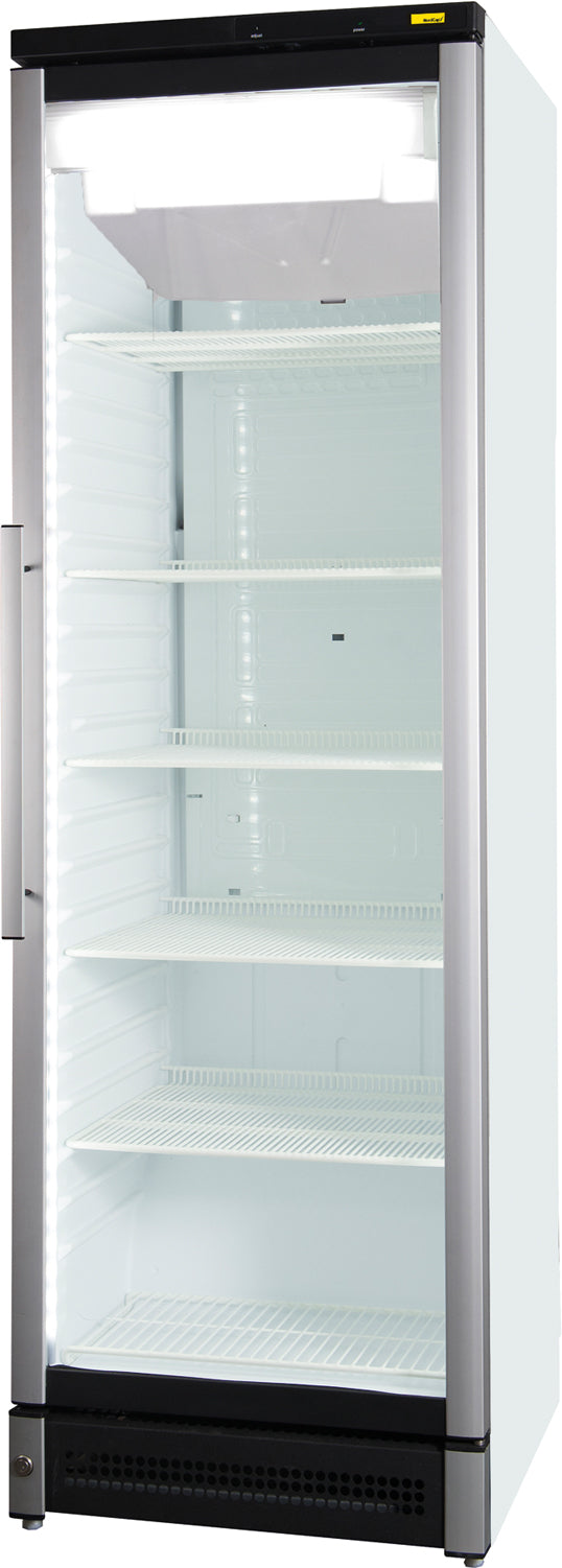 NordCap Glastürtiefkühlschrank MF 180 mit Umluftkühlung